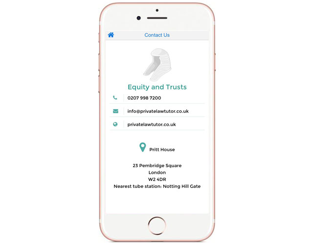 Iphone App for Equity Law Informations
